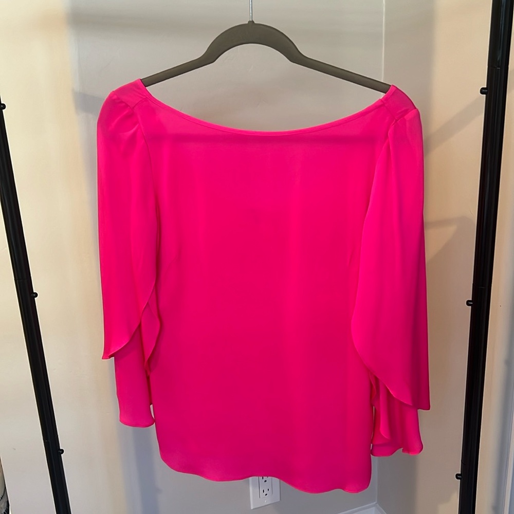 MILLY Scoop Back Butterfly Top